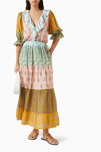 Lucent Ruffle Top in Silk