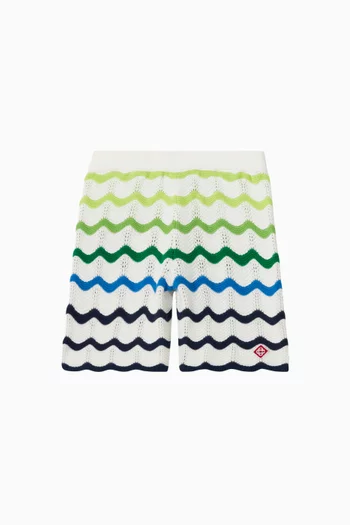Wave Shorts in Knit