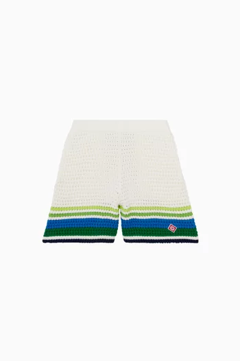 Striped Shorts in Knit