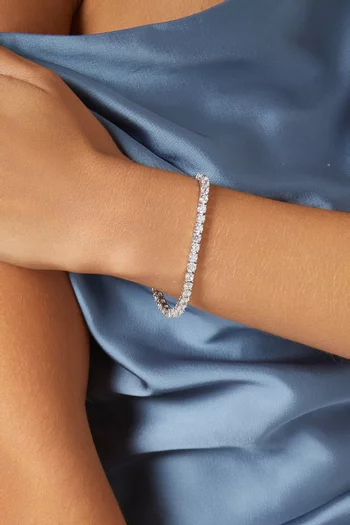 سوار تنس مرصع بالكريستال نحاس