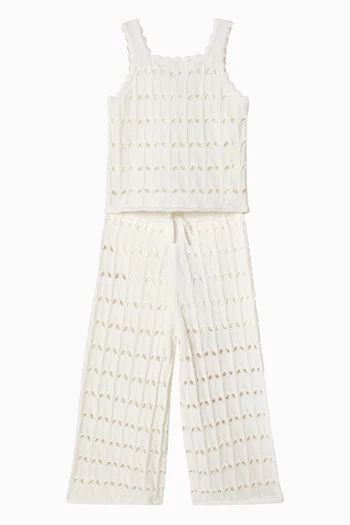 بنطال أويكن قطن منسوج