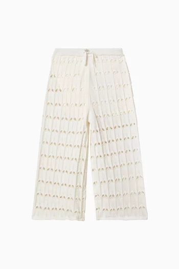 بنطال أويكن قطن منسوج