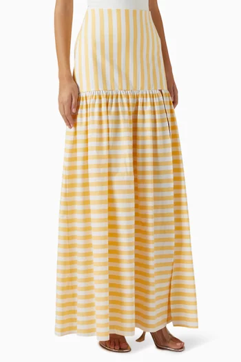 Toledo Maxi Skirt in Satin