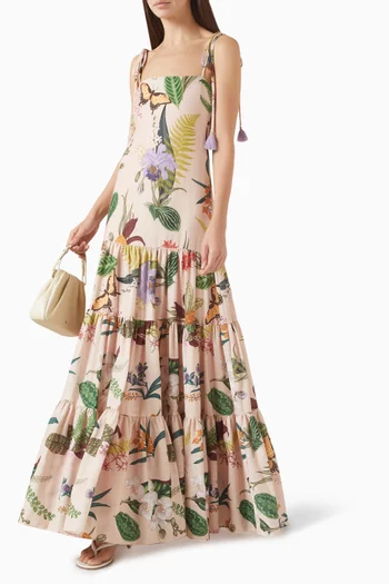 Gazpacho Floral-print Maxi Dress