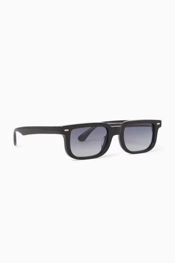 Vetro Rectangle Sunglasses in Acetate
