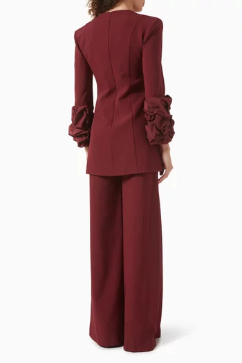 طقم بلوزة بتصميم جرس وبنطال