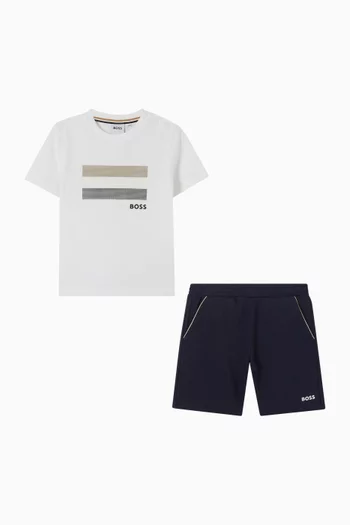 Logo T-shirt & Shorts Set