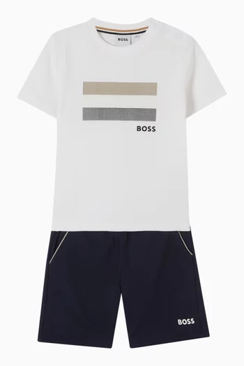 Logo T-shirt & Shorts Set