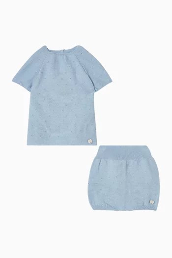 Sweater & Shorts Set in Knit