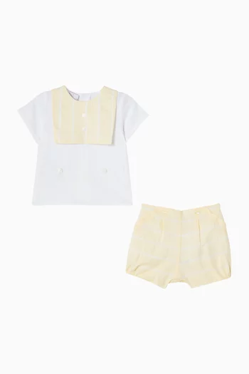 Albor Shirt & Shorts Set in Cotton