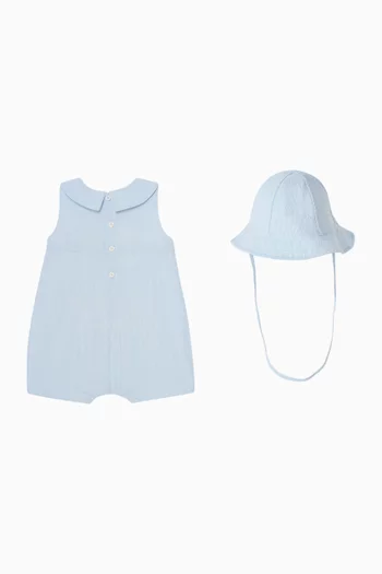 Spread-collar Romper Gift Set