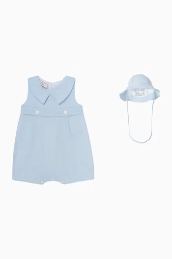 Spread-collar Romper Gift Set