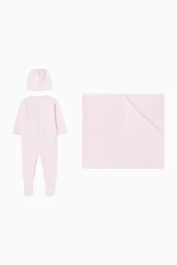 طقم هدايا مزيج صوف وكشمير، 3 قطع