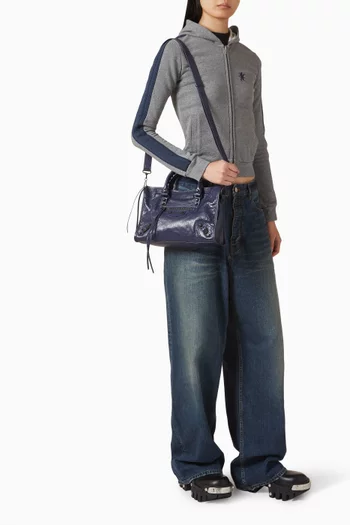 حقية لو سيتي صغيرة جلد ماعز أرينا