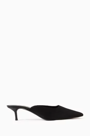 Sebastian 55 Mules in Satin