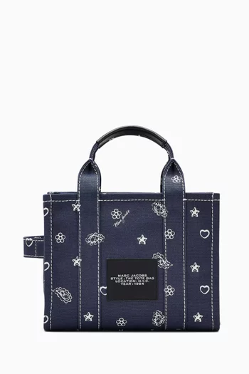 The Small Tote Bag in Bandana Canvas
