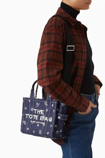 The Small Tote Bag in Bandana Canvas