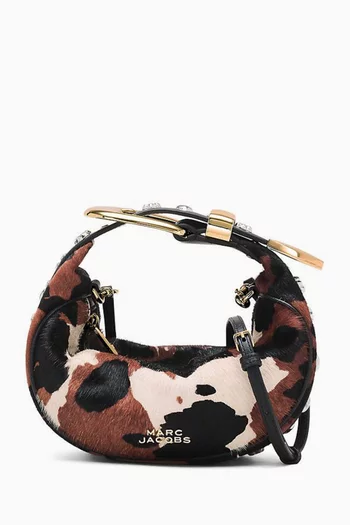 حقيبة ذا بارتي ‏شمواه جلد عجل بنقشة جلد بقر