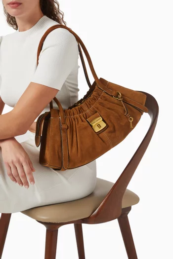 The Dakota Satchel Bag in Suede