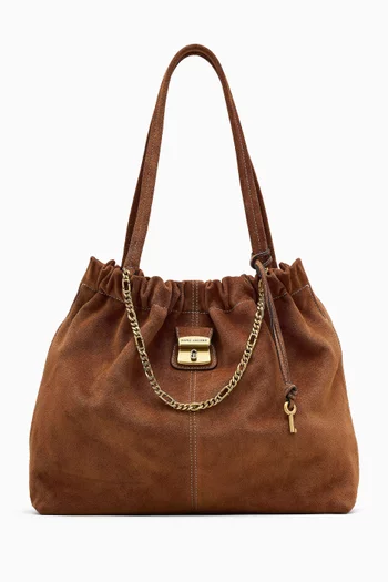The Cristina Tote Bag in Suede