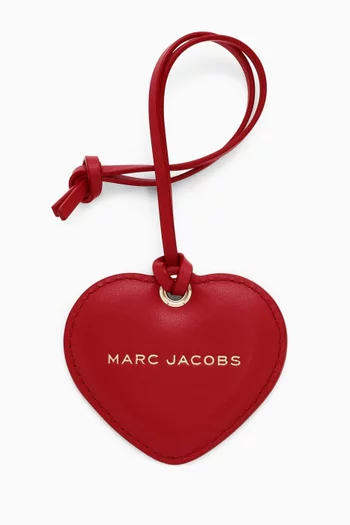The Heart Mirror Charm in Leather
