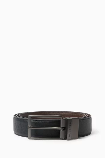 Virtuoso Reversible Belt in Italian Leather