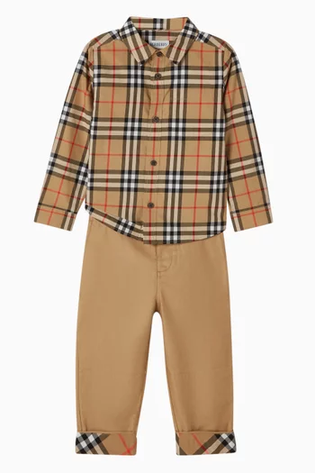 Check-print Shirt in Cotton