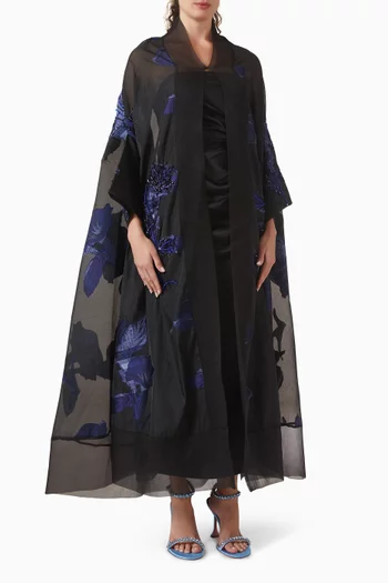 Embellished Abaya in Organza