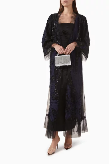 Embellished Abaya in Dantelle