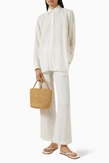 بنطال كريسي قطن