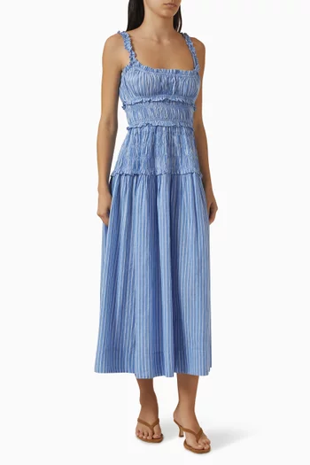 Marianne Striped Midi Dress