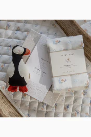 طقم هدايا لعبة لينة وبطانية لف 