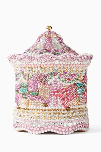 Pink Ponies Carousel Clutch
