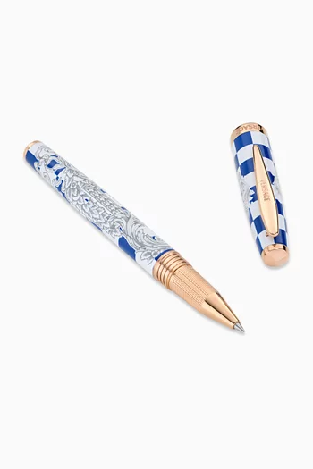 Checkerboard Roller Pen & Notebook Set