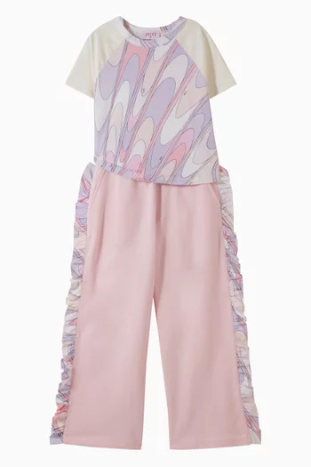 Abstract T-shirt in Cotton