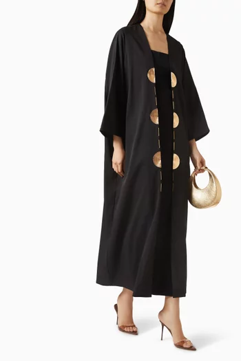 Metal-trim Abaya
