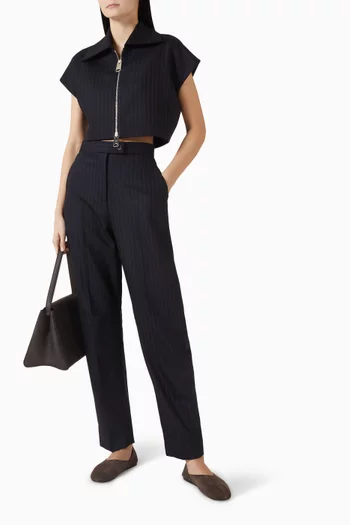 Jude Pants in Silk-wool Faille