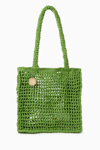 Tasselled Paper Tote Bag