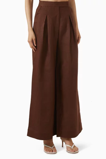 Desperte Wide-leg Pants in Linen
