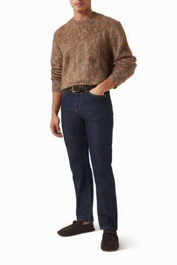 Space-dyed Sweater in Mohair-blend