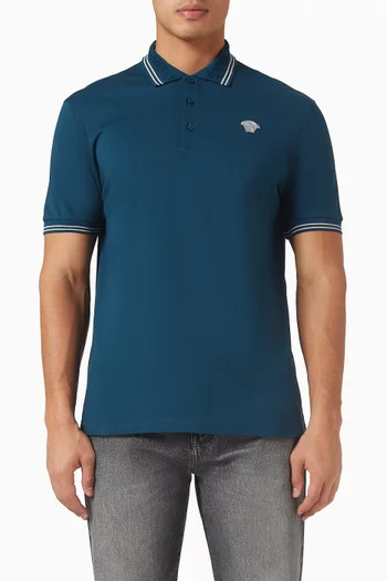 Medusa Logo Polo T-shirt in Knit