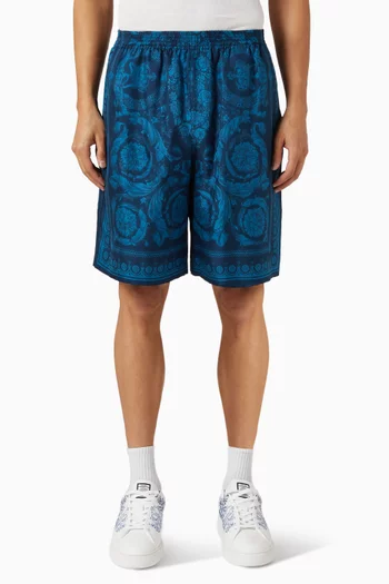 Barocco 92 Shorts in Silk Twill