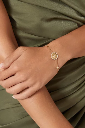 سوار لايس أوريا مرصع بالماس ذهب عيار 18