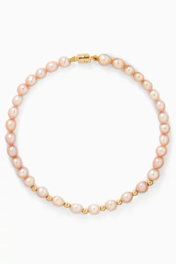Kiku Pearl Bracelet in 18kt Yellow Gold