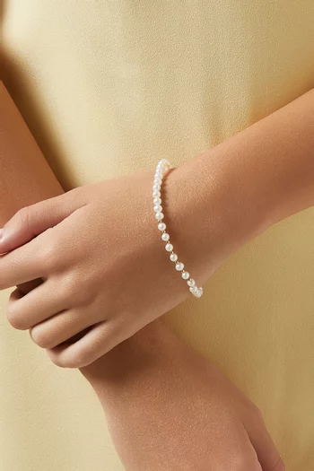 Kiku Pearl Bracelet in 18kt Gold