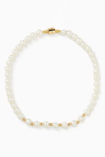 Kiku Pearl Bracelet in 18kt Gold