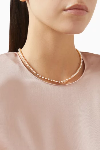 Kiku Pearl Necklace in 18kt Gold