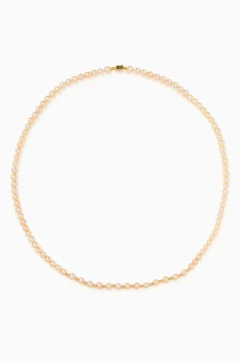 Kiku Pearl Necklace in 18kt Gold