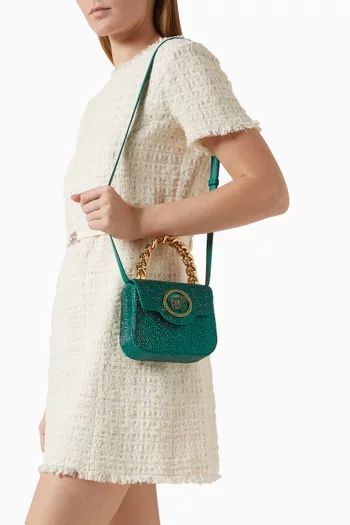 حقيبة لا ميدوسا مرصعة ستان