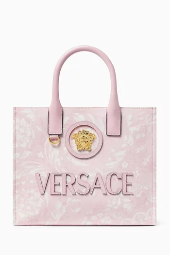 حقيبة يد لا ميدوسا صغيرة قنب بنقشة باروكية